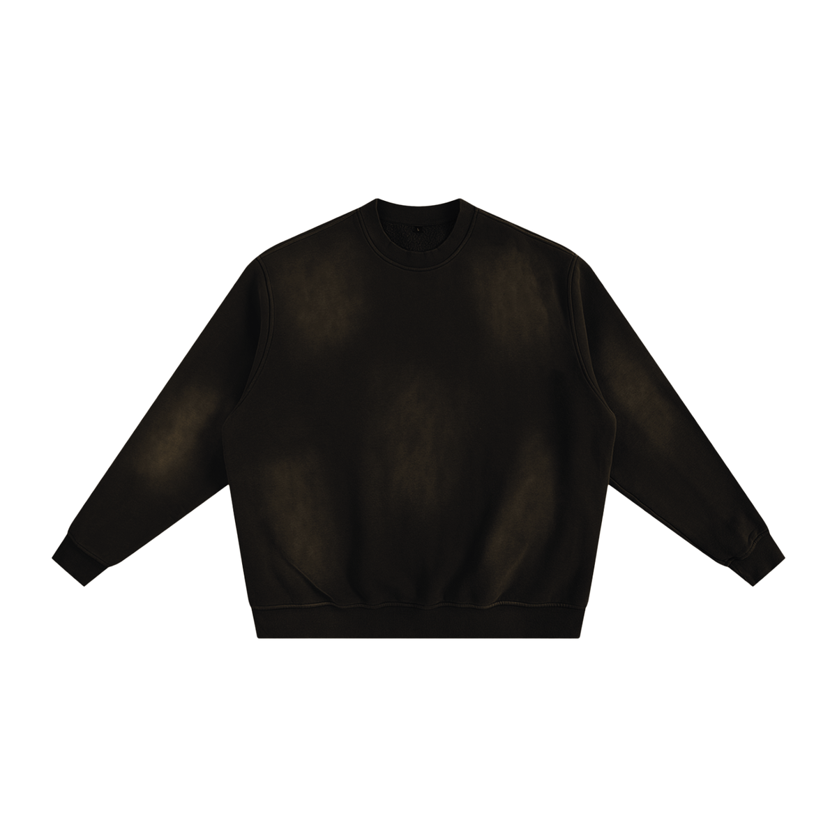 Unisex Sunfade Fleeced Sweatshirt in black