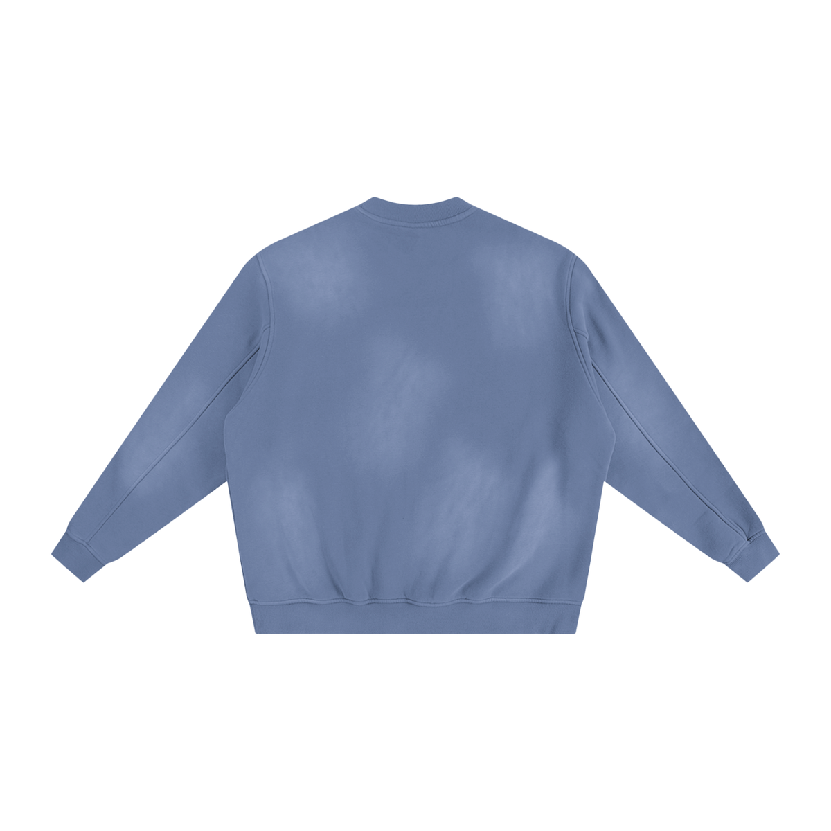 Unisex Sunfade Fleeced Sweatshirt in denim blue, alternate angle
