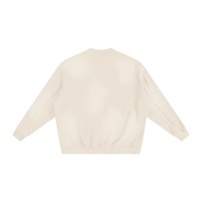 Unisex Sunfade Fleeced Sweatshirt in gray camel, alternate angle