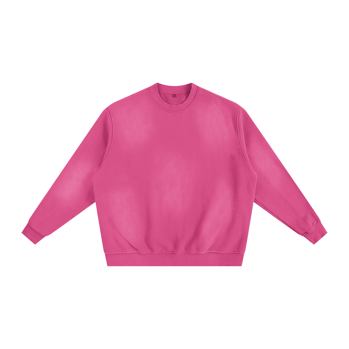 Unisex Sunfade Fleeced Sweatshirt in rose pink