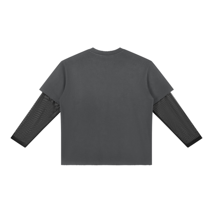 Unisex Sunfade Layer T-Shirt in dark gray, alternate angle