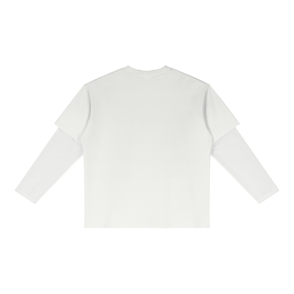Unisex Sunfade Layer T-Shirt in white, alternate angle