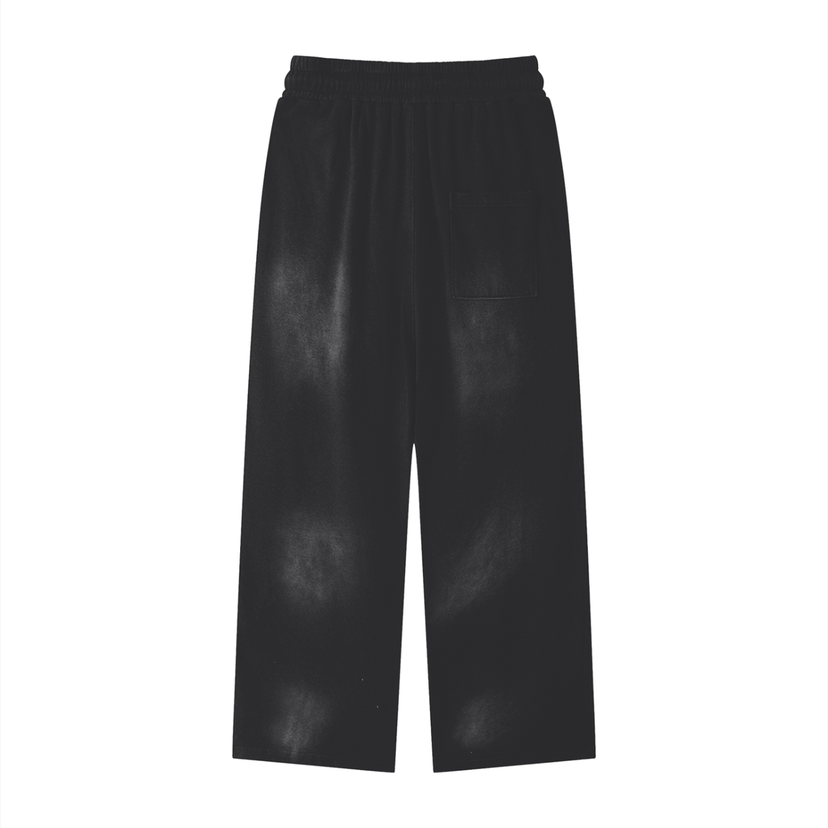 Unisex Sunfade Loose Fit Cotton Sweatpants in black, alternate angle