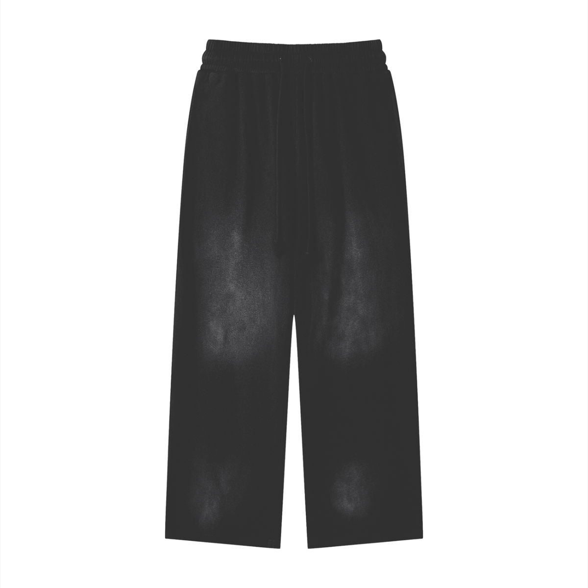 Unisex Sunfade Loose Fit Cotton Sweatpants in black