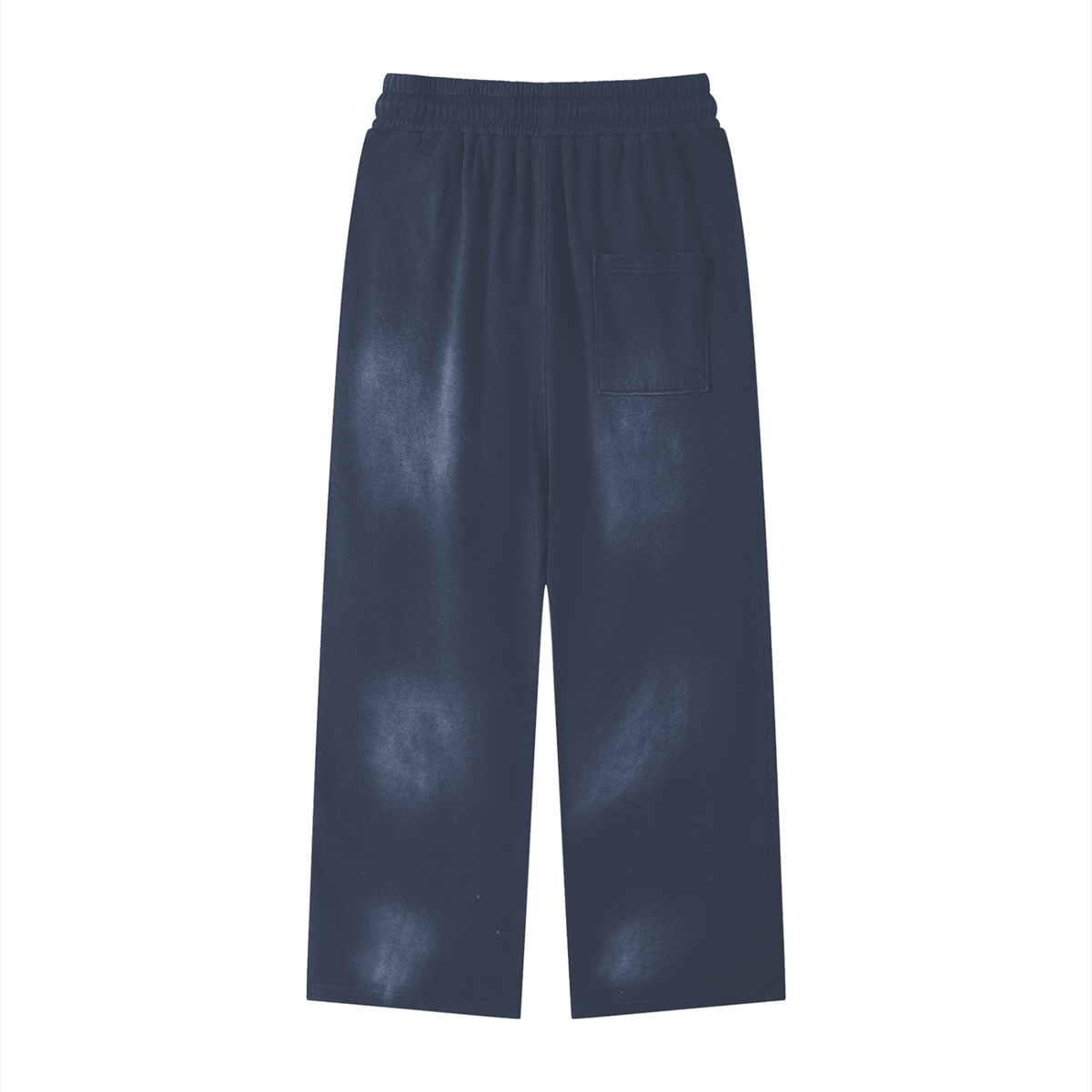 Unisex Sunfade Loose Fit Cotton Sweatpants in gray blue, alternate angle