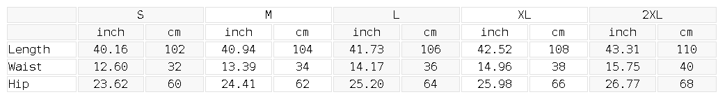 Size chart for the Unisex Sunfade Loose Fit Cotton Sweatpants