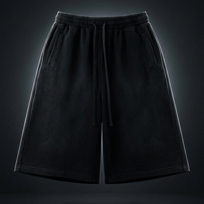 Unisex Sunfade Raw Edge Shorts, view 1
