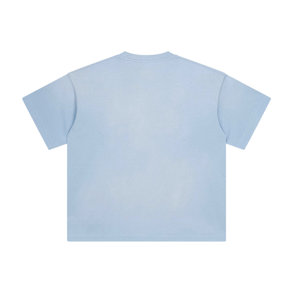 Unisex Sunfade T-Shirt in sky blue, alternate angle