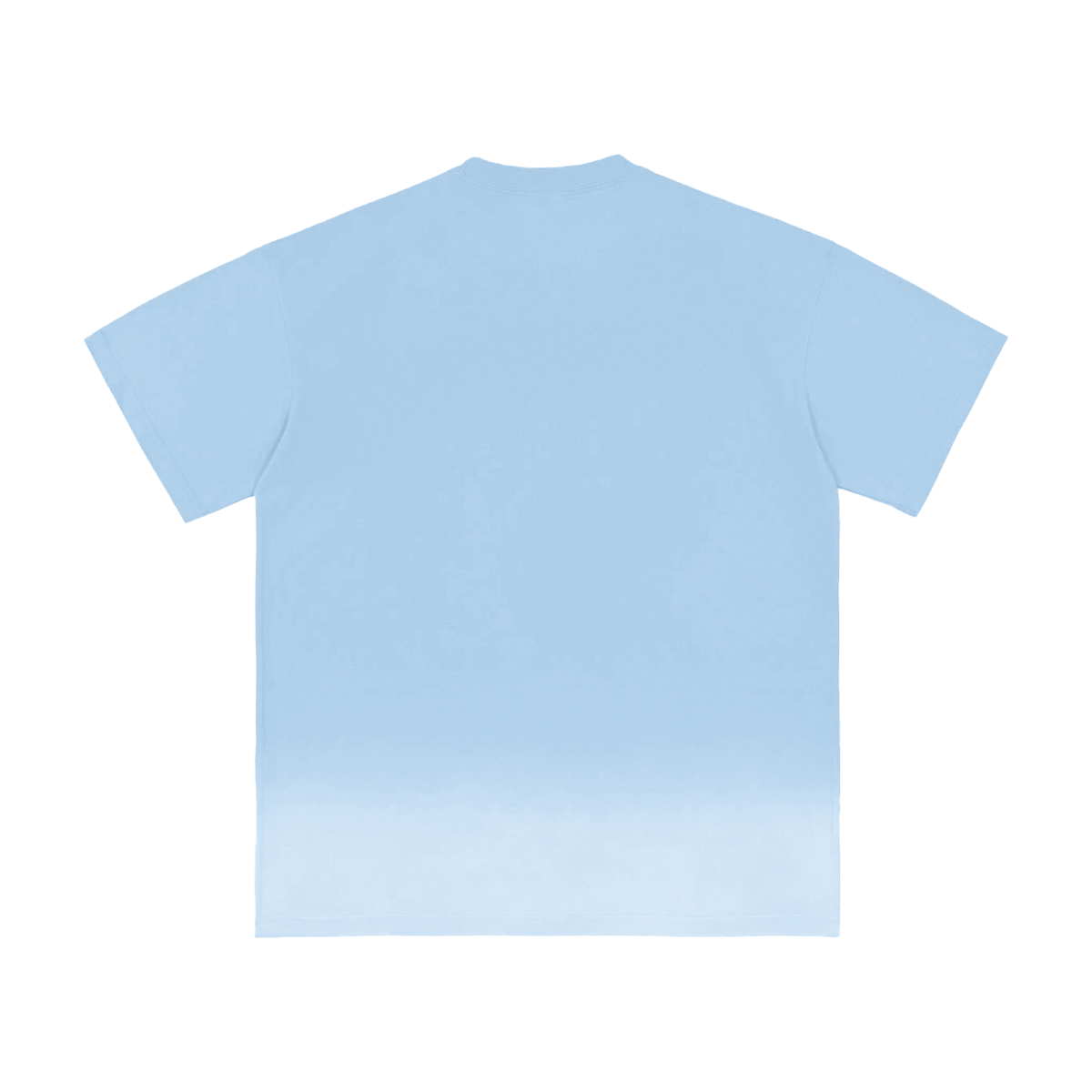 Unisex Sunfade Vintage Washed T-Shirt in blue, alternate angle