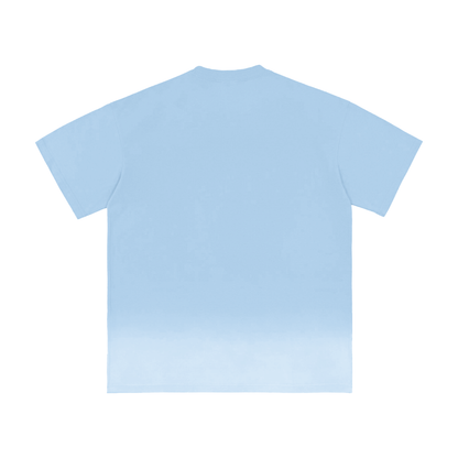 Unisex Sunfade Vintage Washed T-Shirt in blue, alternate angle