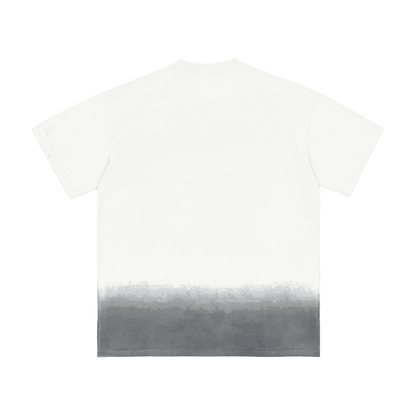 Unisex Sunfade Vintage Washed T-Shirt in white, alternate angle