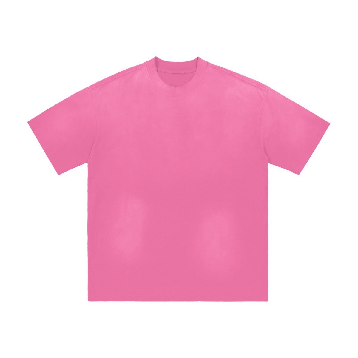 Unisex Sunfade Washed Drop Shoulder T-Shirt in pink