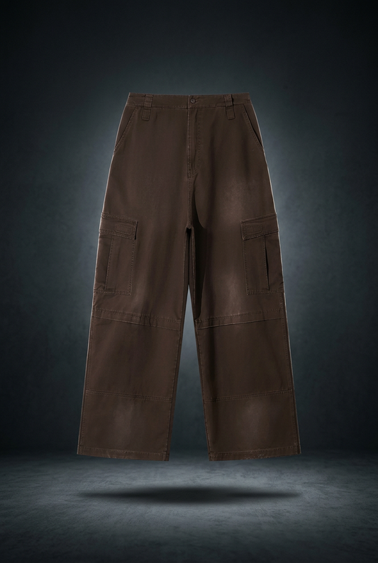 Unisex Sunfade Washed Fleece Cargo Pants