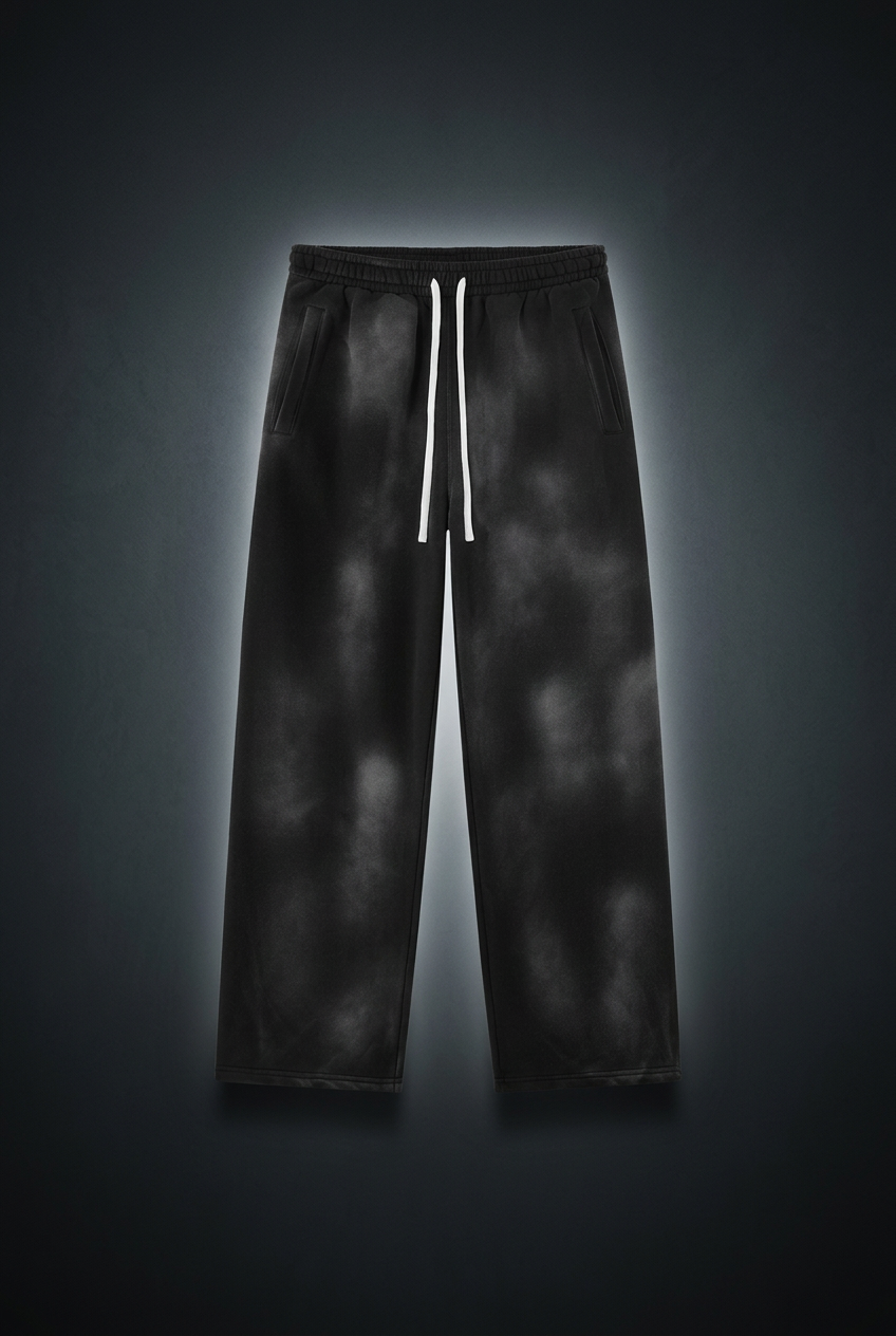 Unisex Sunfade Wide Leg Fleece Sweatpants