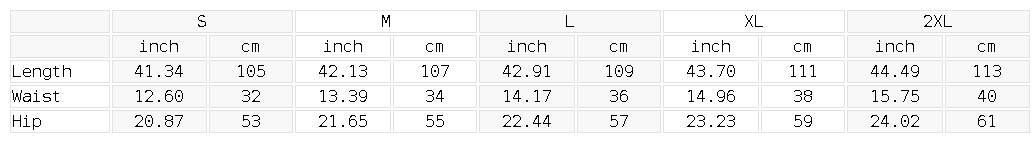 Size chart for the Unisex Sunfade Wide Leg Fleece Sweatpants