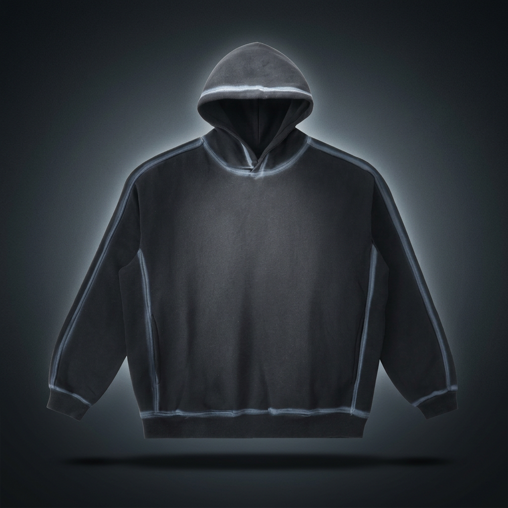 Unisex Sunfaded Edge Fleece Hoodie