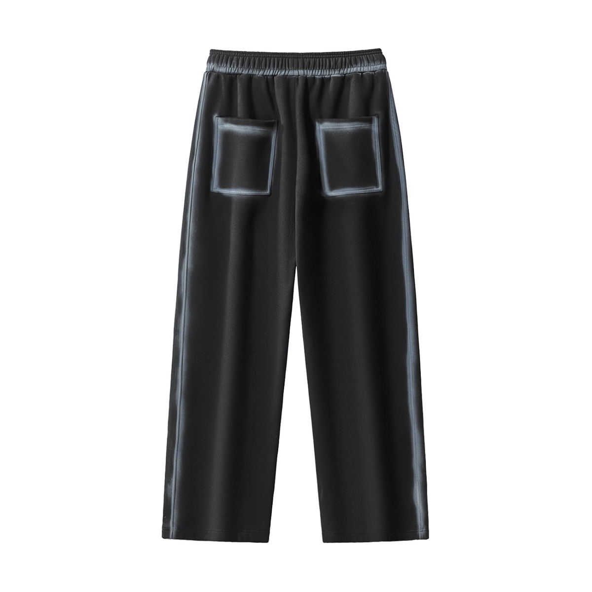 Unisex Sunfaded Edge Fleece Sweatpants in washed black, alternate angle