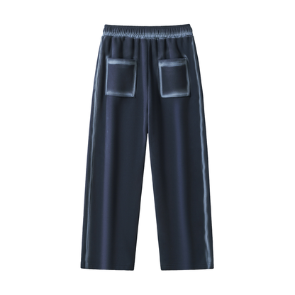Unisex Sunfaded Edge Fleece Sweatpants in washed blue, alternate angle