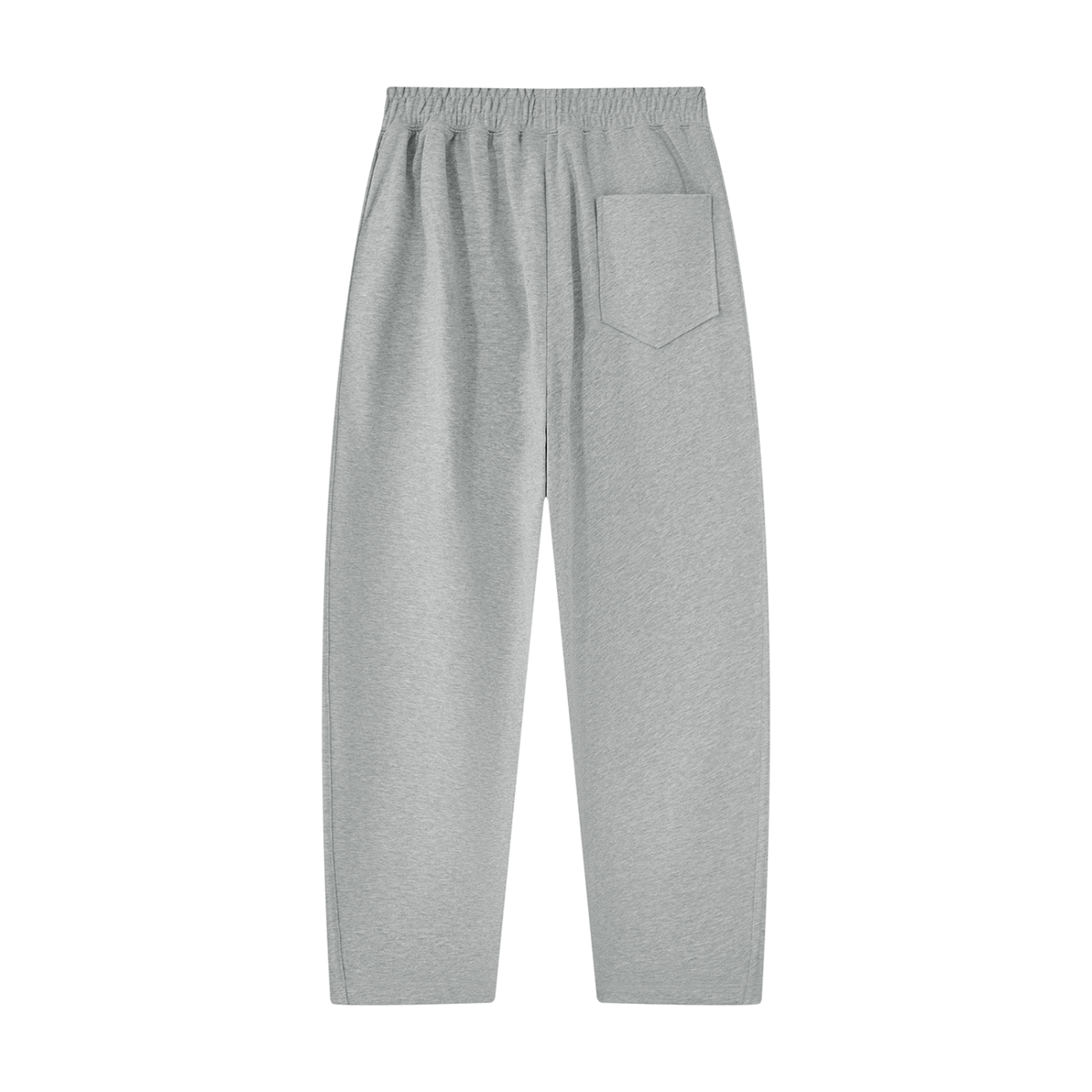 Unisex Tapered Straight Hem Sweatpants in flower gray, alternate angle