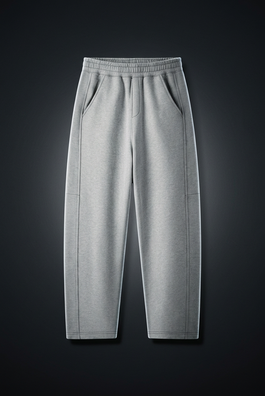 Unisex Tapered Straight Hem Sweatpants