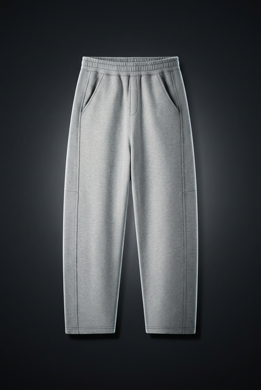 Unisex Tapered Straight Hem Sweatpants