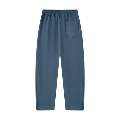 Unisex Tapered Straight Hem Sweatpants in haze blue, alternate angle