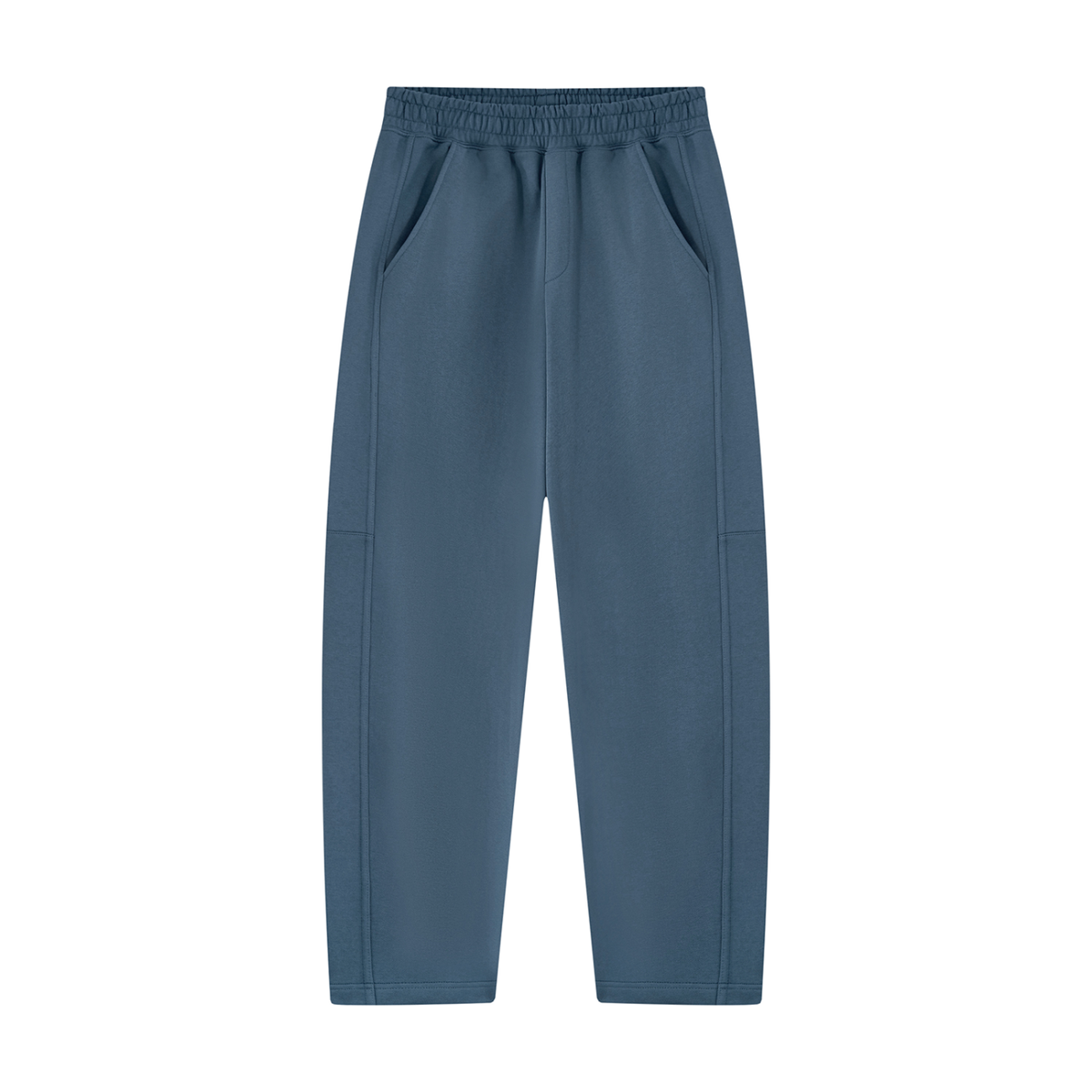 Unisex Tapered Straight Hem Sweatpants in haze blue