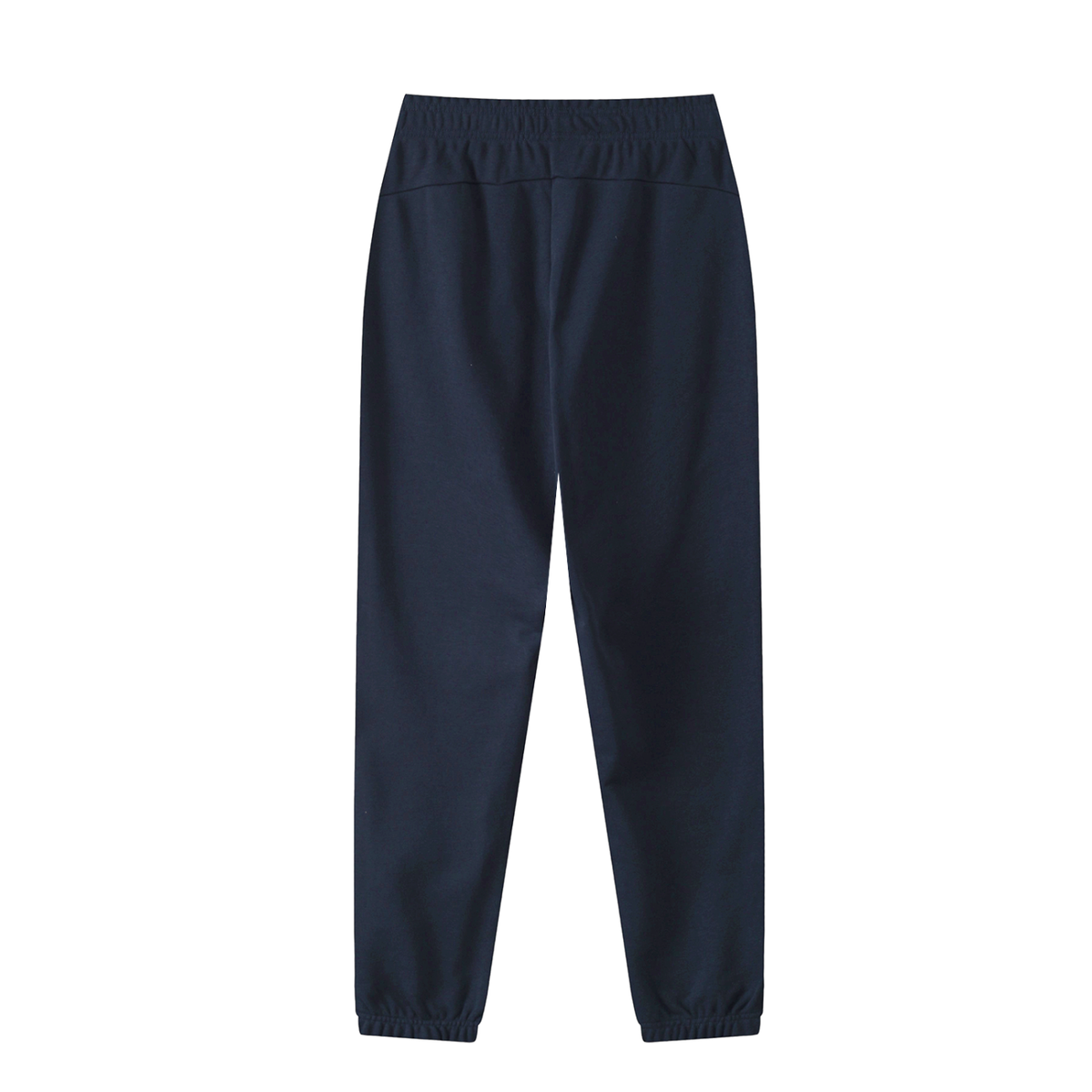 Unisex Thick Cotton Blend Jogger Sweatpants in dark blue, alternate angle