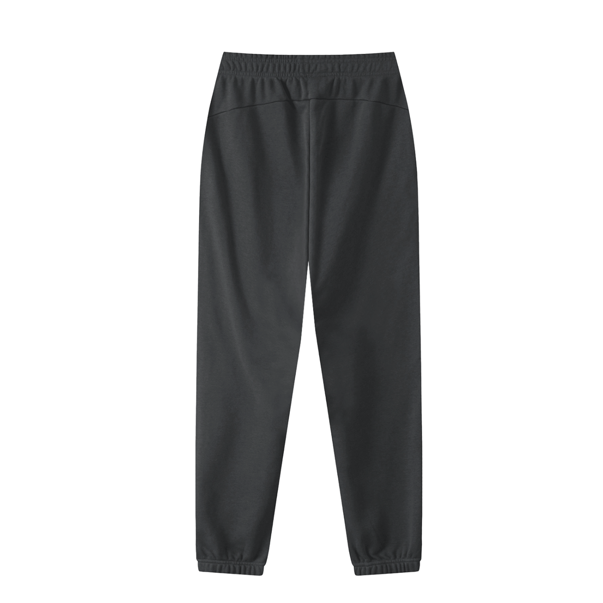 Unisex Thick Cotton Blend Jogger Sweatpants in dark gray, alternate angle