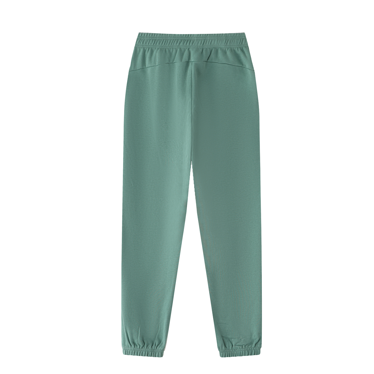 Unisex Thick Cotton Blend Jogger Sweatpants in dark green, alternate angle