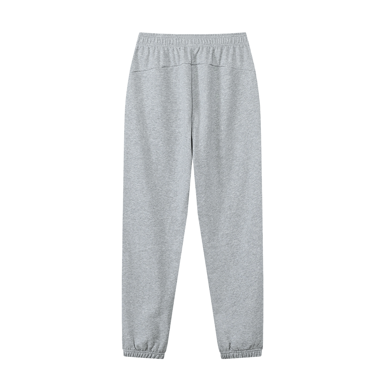 Unisex Thick Cotton Blend Jogger Sweatpants in flower gray, alternate angle