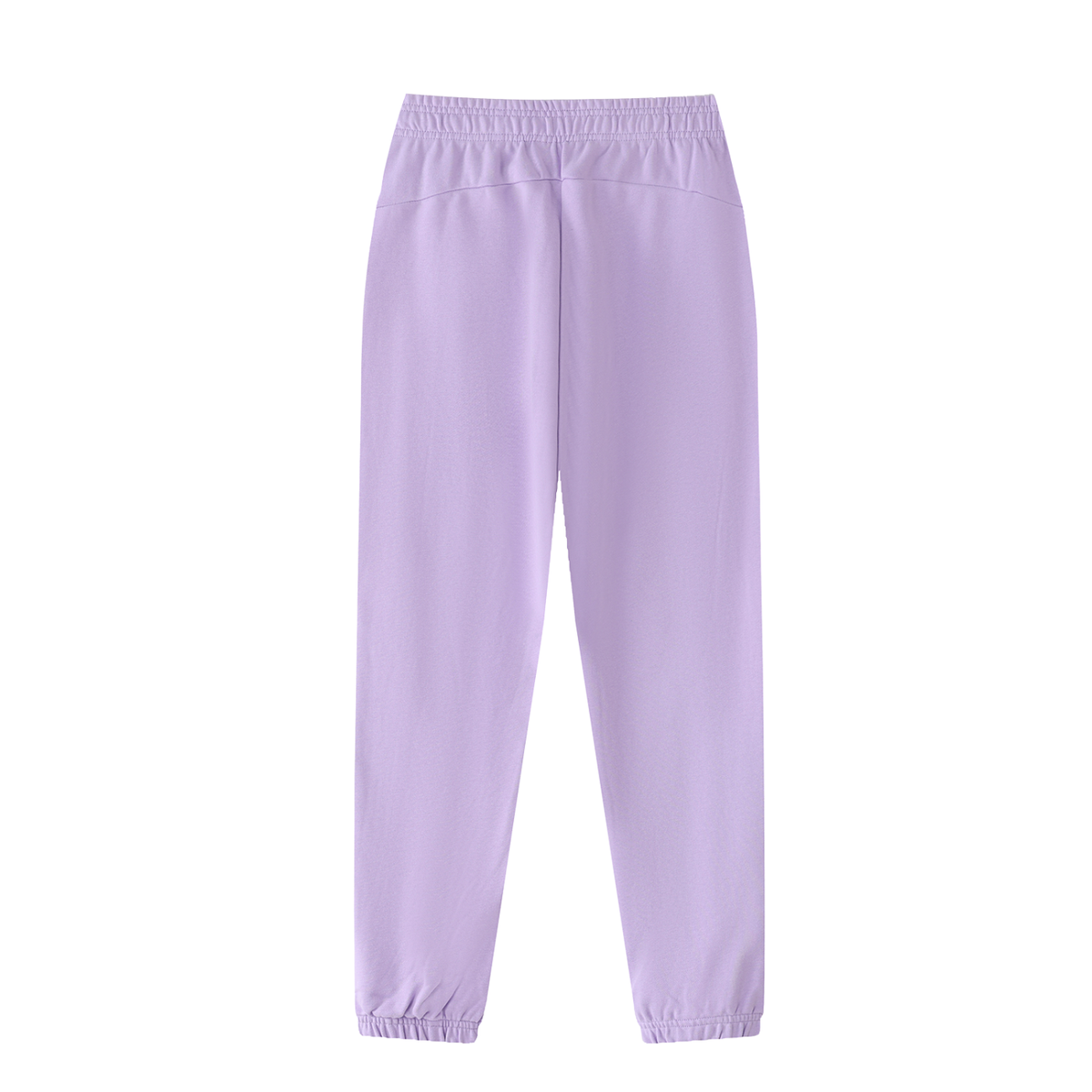 Unisex Thick Cotton Blend Jogger Sweatpants in light purple, alternate angle