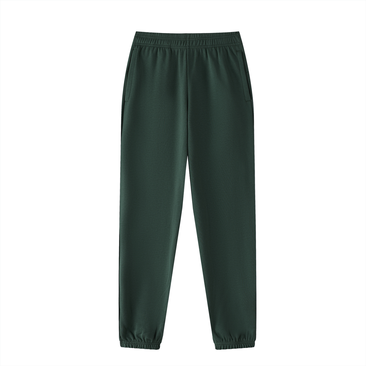 Unisex Thick Cotton Blend Jogger Sweatpants in retro green