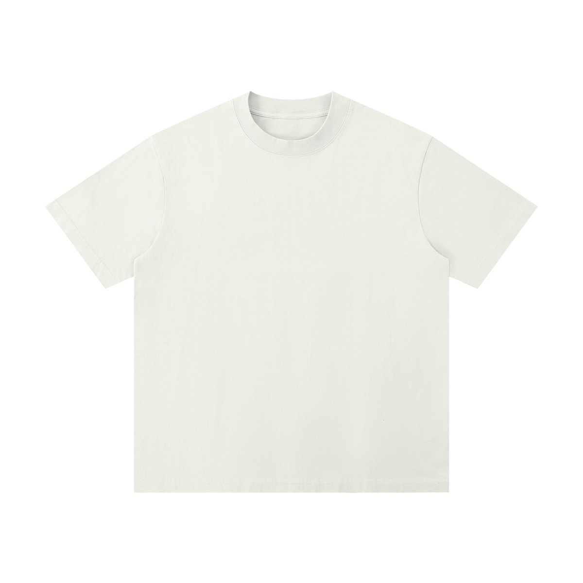 Unisex Thin Loose Drop Shoulder Cotton T-Shirt in apricot