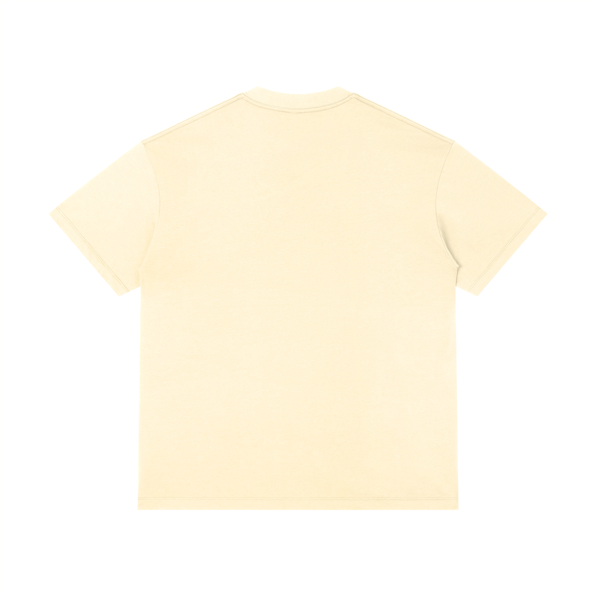 Unisex Thin Loose Fit Cotton T-Shirt in apricot, alternate angle