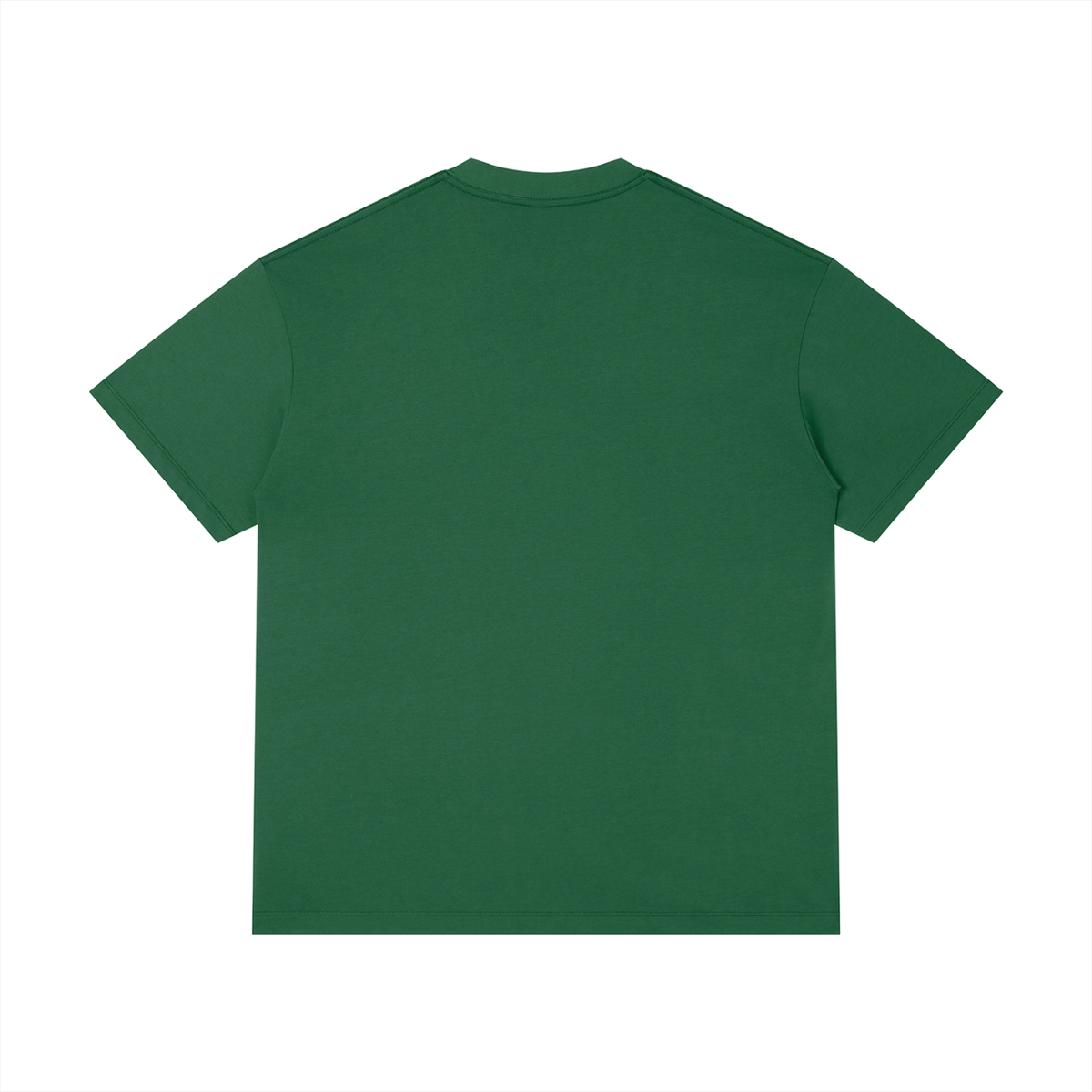 Unisex Thin Loose Fit Cotton T-Shirt in blackish green, alternate angle