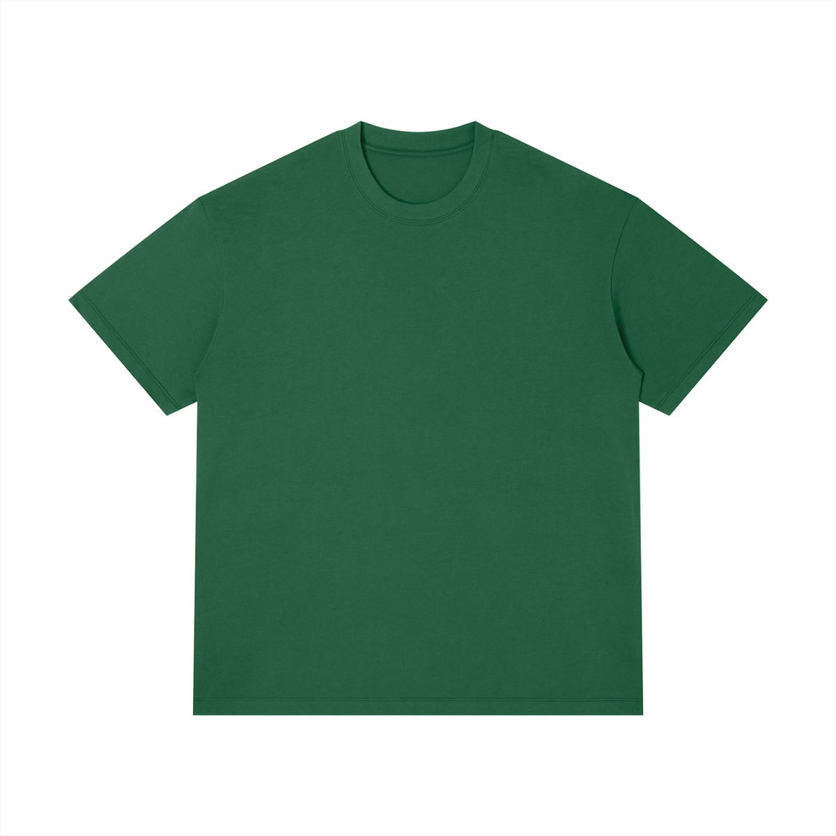 Unisex Thin Loose Fit Cotton T-Shirt in blackish green