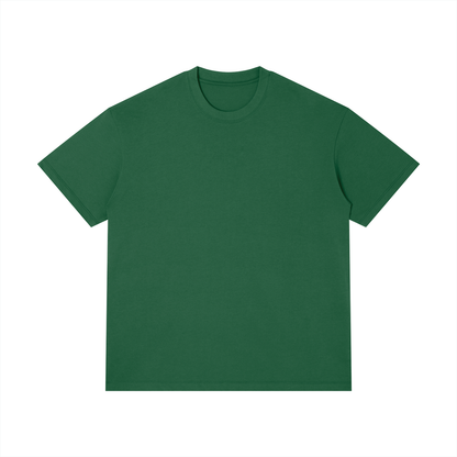 Unisex Thin Loose Fit Cotton T-Shirt in blackish green
