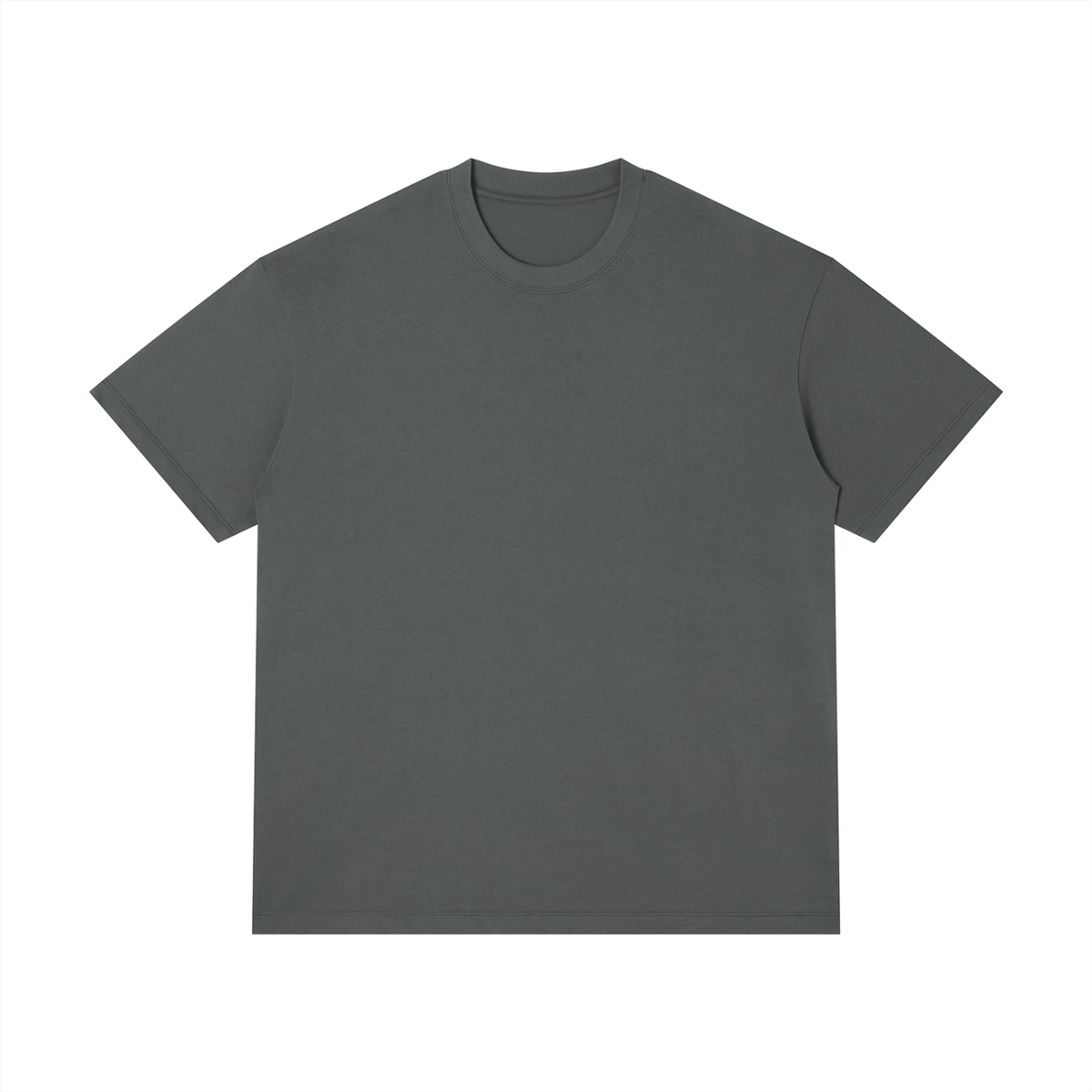 Unisex Thin Loose Fit Cotton T-Shirt in dark gray