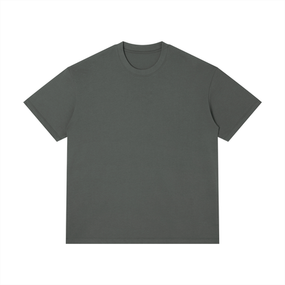 Unisex Thin Loose Fit Cotton T-Shirt in dark gray