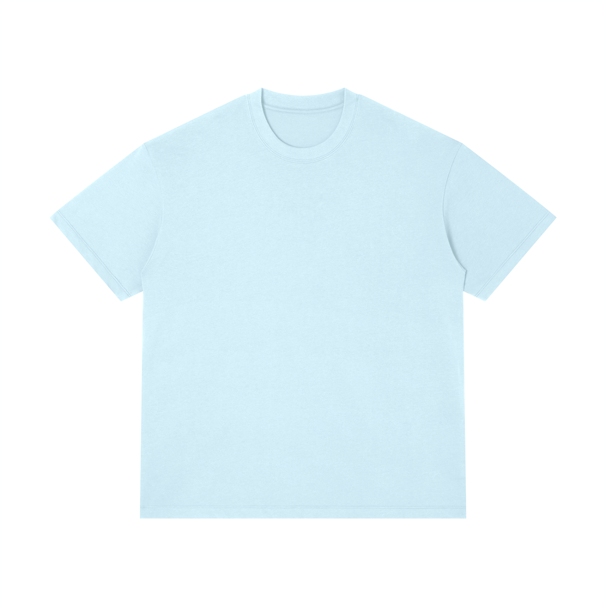 Unisex Thin Loose Fit Cotton T-Shirt in light blue