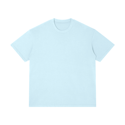 Unisex Thin Loose Fit Cotton T-Shirt in light blue