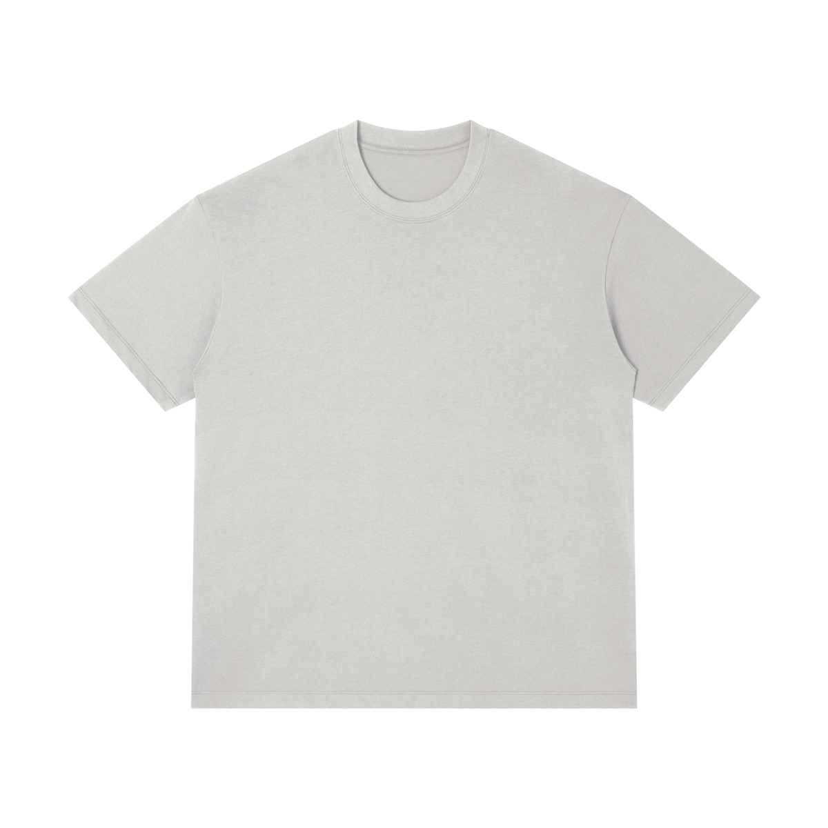 Unisex Thin Loose Fit Cotton T-Shirt in light gray