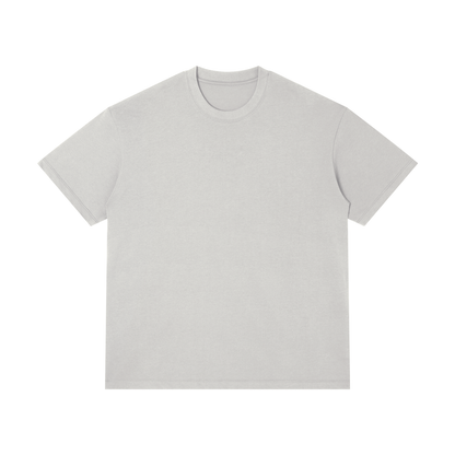 Unisex Thin Loose Fit Cotton T-Shirt in light gray