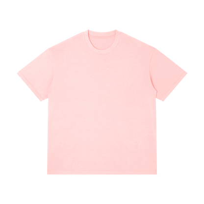 Unisex Thin Loose Fit Cotton T-Shirt in pink