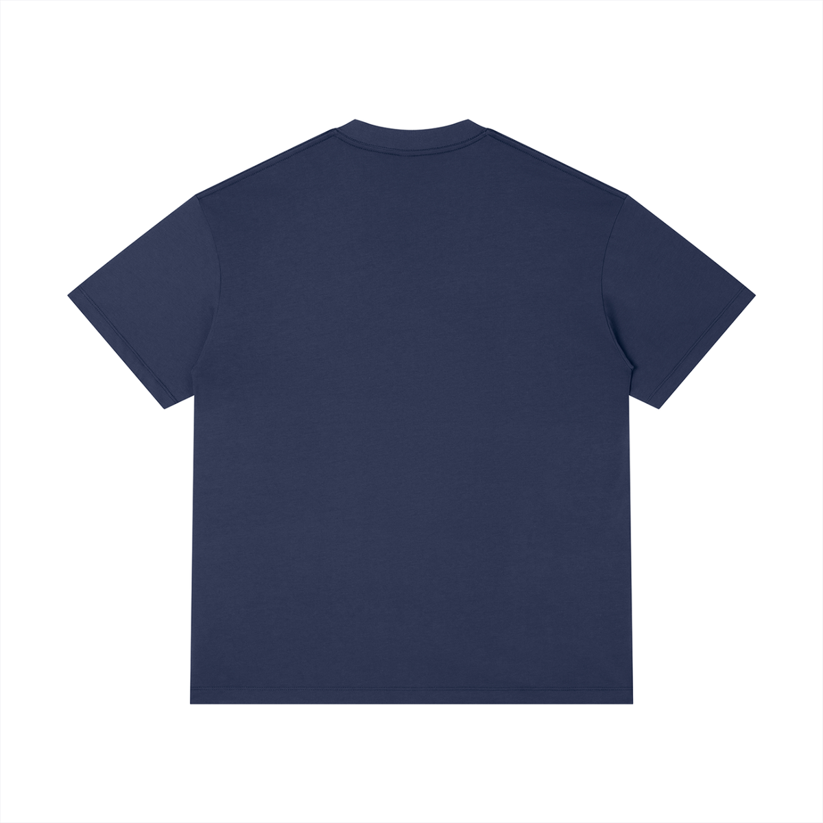 Unisex Thin Loose Fit Cotton T-Shirt in royal blue, alternate angle