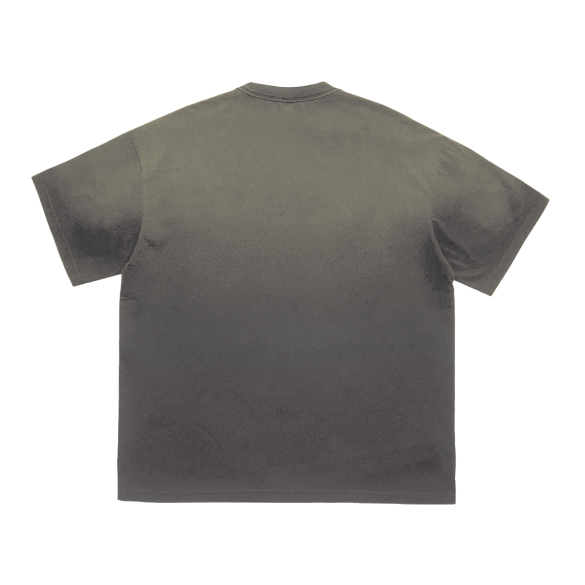 Unisex Tiger Stripe Gradient Washed T-Shirt in cold gray, alternate angle