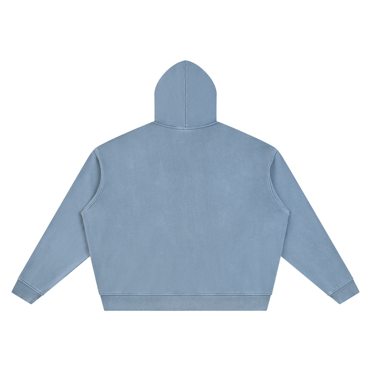 Unisex Vintage Wash Boxy Hoodie in jeans blue, alternate angle