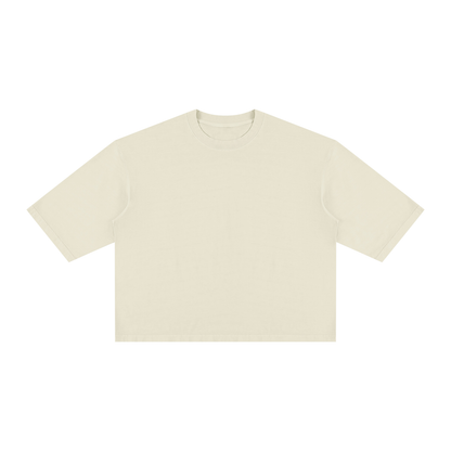 Unisex Vintage Wash Boxy T-Shirt in apricot