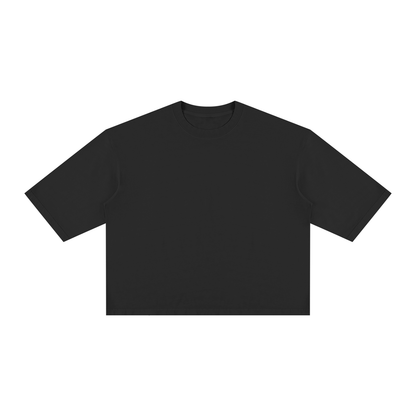 Unisex Vintage Wash Boxy T-Shirt in black